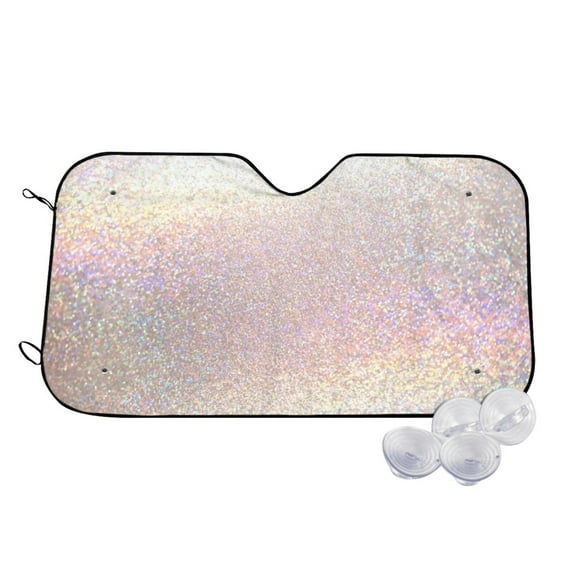 Kdxio Glitter Light Pearl Print Windshield Sun Shade,UV Rays and Sun Heat Protection,Sunshade for Car Windshield,Car Shade Front Windshield -
