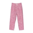 thumbnail image 1 of Kdxio Glitter Pink Print Men's Sleep Pajama Pant Lounge Pants with Pockets, 1 of 8