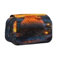 thumbnail image 1 of Kdxio Glowing Mushroom In Forest for Double Compartment Pen Case Oxford Organizer with Zipper Pockets for Students Artists, 1 of 7