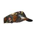 thumbnail image 1 of Kdxio Gnome Insect Frog Print Sun Visor Hat Golf Visor Adjustable Velcro Outdoor Sports Cap For Men Women, 1 of 7