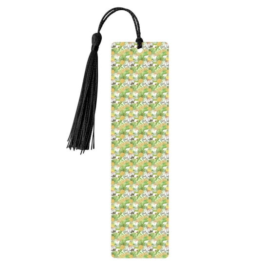 Kdxio Gnome and Pineapple Print Metal Tassel Bookmarks,Perfect Gift for Art Lovers and Bookworms Metal Bookmarks for Women