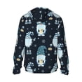 thumbnail image 1 of Kdxio Gnome and Snowflakes Print Women Men Sun Protection UPF 50+ Jackets Zip Up Long Sleeve Hoodie Hiking Lightweight with Pockets, 1 of 7