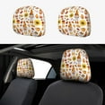 thumbnail image 1 of Kdxio Gnomes Autumn Harvest Pattern Print 2 Piece Car Head Rest Covers Set Auto Front/Rear Seats Headrest Cover Universal Fit Most Cars,Sedan, SUV, 1 of 9