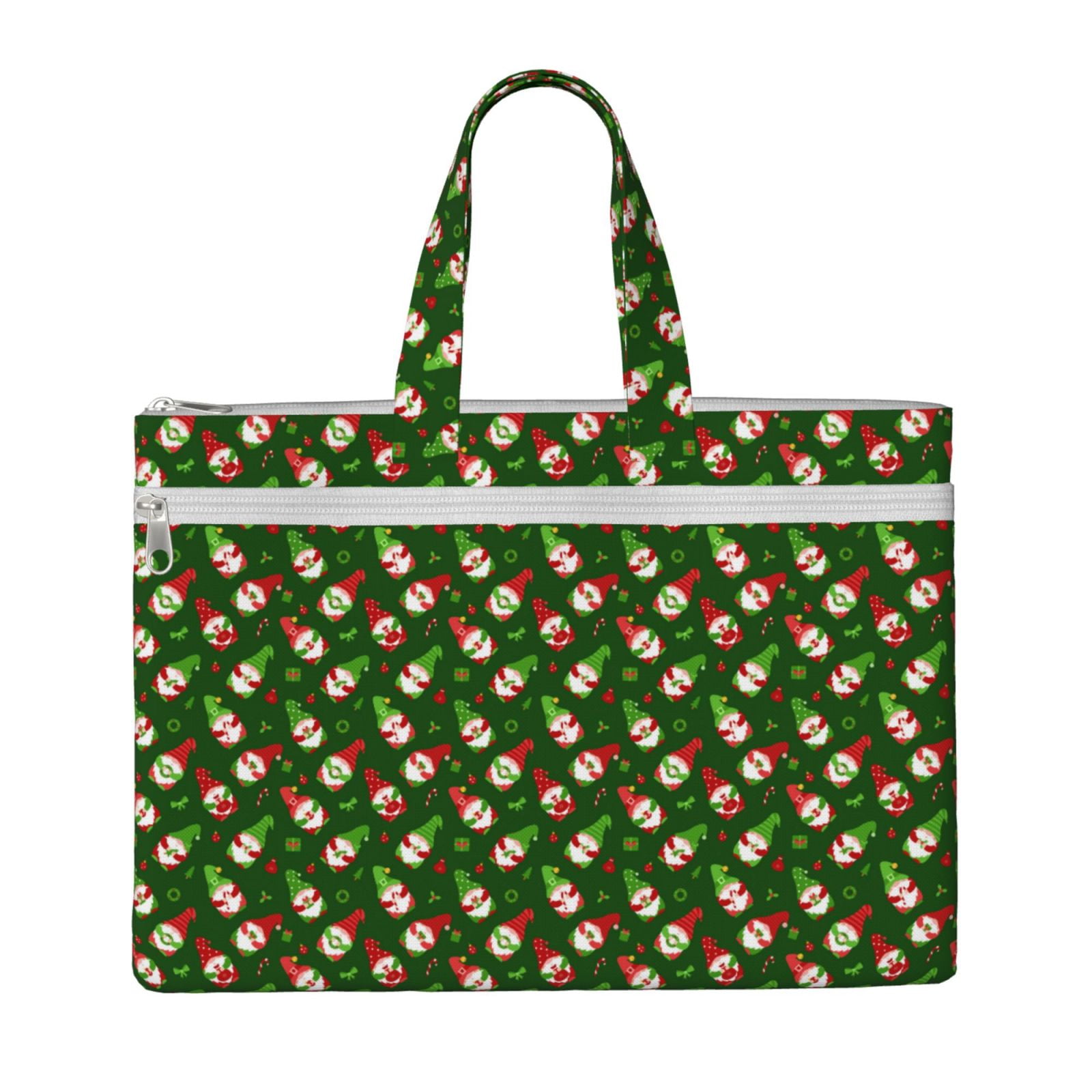 Kdxio Gnomes In Caps File Tote Document Bag Business Briefcase Bag Document Organizer Tote Briefcase for Letter A4 Files Business Teacher Office Bag