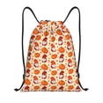 thumbnail image 1 of Kdxio Gnomes Pumpkin And Mushrooms Print Drawstring Backpack Bag,Waterproof Draw String Back Sack, Gym Drawstring Bags Swim Bag For Unisex, 1 of 5