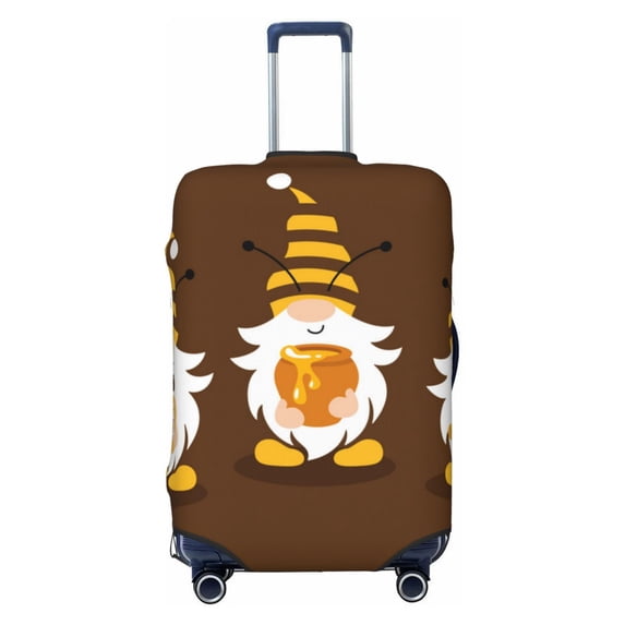 Kdxio Gnomes With Honey Pattern Luggage Cover for Travel,Elastic and Durable,Fits 18-32 Inch,Anti-Scratch Suitcase Protector-No luggage included