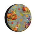 thumbnail image 1 of Kdxio Gnomes With Pumpkins for Tire Cover Wheel Protectors Tyre Covers Weatherproof Wheel Covers Universal Fit for Trailer Rv SUV Truck Camper Travel Trailers 15 inch, 1 of 5