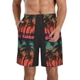 thumbnail image 1 of Kdxio Go Surfer Pattern Mens Casual Shorts - Drawstring Summer Beach Sports Shorts for Men, 1 of 9
