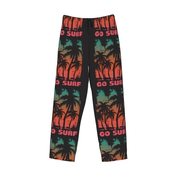 Kdxio Go Surfer Print Men's Sleep Pajama Pant Lounge Pants with Pockets