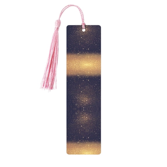 Kdxio Gold Black Glitter Print Metal Tassel Bookmarks,Perfect Gift for Art Lovers and Bookworms Metal Bookmarks for Women