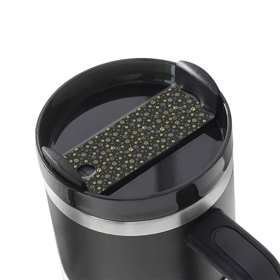 Kdxio Gold Dog Paw Name Plate Compatible Stanley Cups Name Tag Acrylic Nameplate Tumbler Lid Topper for Cup Accessories