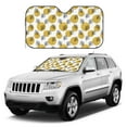 thumbnail image 1 of Kdxio Gold Dots and Leaves Print Windshield Sun Shade, Foldable Sun Blocker for Car,Truck,SUV Automotive Interior Sun Protection,Reflective Shade for Front Windshield(Small), 1 of 6