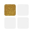 thumbnail image 1 of Kdxio Gold Glitter Funny Coasters,4 Pcs Leather Coasters,Housewarming Gifts,Protect Furniture From Water Marks Scratch And Damage, 1 of 1