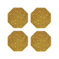 thumbnail image 1 of Kdxio Gold Glitter Funny Coasters,4 Pcs Leather Coasters,Housewarming Gifts,Protect Furniture From Water Marks Scratch And Damage, 1 of 1