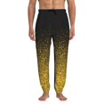thumbnail image 1 of Kdxio Gold Glitter Gradient Pattern Joggers,Sweatpants for Men with Pockets-Small, 1 of 5