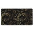 thumbnail image 1 of Kdxio Gold Gloss Outline Floral Print Large Gaming Mouse Pad,Non-Slip Base,Water Resist Keyboard Pad for Gamer,Office & Home,29.5 x 15.8 in, 1 of 1