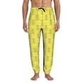 thumbnail image 1 of Kdxio Gold Pineapple Pattern Joggers,Sweatpants for Men with Pockets-Medium, 1 of 5