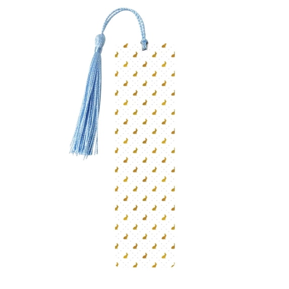 Kdxio Gold Rabbit Print Metal Tassel Bookmarks,Perfect Gift for Art Lovers and Bookworms Metal Bookmarks for Women