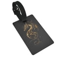 thumbnail image 1 of Kdxio Golden Dragon Tattoo Art Luggage Tags Privacy Cover ID Label Suitcase Tags Identifiers For School Bags,Suitcases, 1 of 7