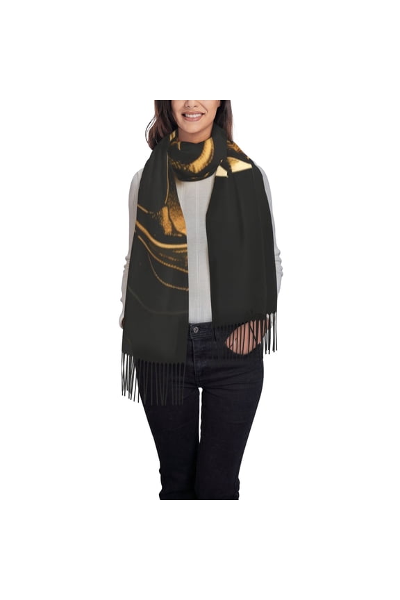 Golden Dragon Tattoo Art Women's Scarf Womens Winter Scarf, Fashion Scarfs for Women, Shawls and Wraps, Long Blanket Scarf
