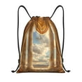 thumbnail image 1 of Kdxio Golden Drapes Pillars Clouds Print Drawstring Backpack Bag,Waterproof Draw String Back Sack, Gym Drawstring Bags Swim Bag For Unisex, 1 of 5