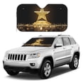 thumbnail image 1 of Kdxio Golden Glitter And Light Print Windshield Sun Shade, Foldable Sun Blocker for Car,Truck,SUV Automotive Interior Sun Protection,Reflective Shade for Front Windshield(Medium), 1 of 6