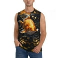 thumbnail image 1 of Kdxio Golden Koi And Treasure for Men's Muscle T-shirt,Sleeveless for Workout Running Athletic Gym Lounge Casual, 1 of 5