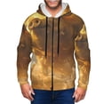 thumbnail image 1 of Kdxio Golden Pig Cloud Fantasy Print Men Hoodies Casual Hoodies for Men with Zip Pockets Full Zip Long Sleeve Sweatshirt Sports Hooded Jacket-3X-Large, 1 of 5