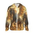 thumbnail image 1 of Kdxio Golden Winged White Horse Print Women Men Sun Protection UPF 50+ Jackets Zip Up Long Sleeve Hoodie Hiking Lightweight with Pockets, 1 of 5
