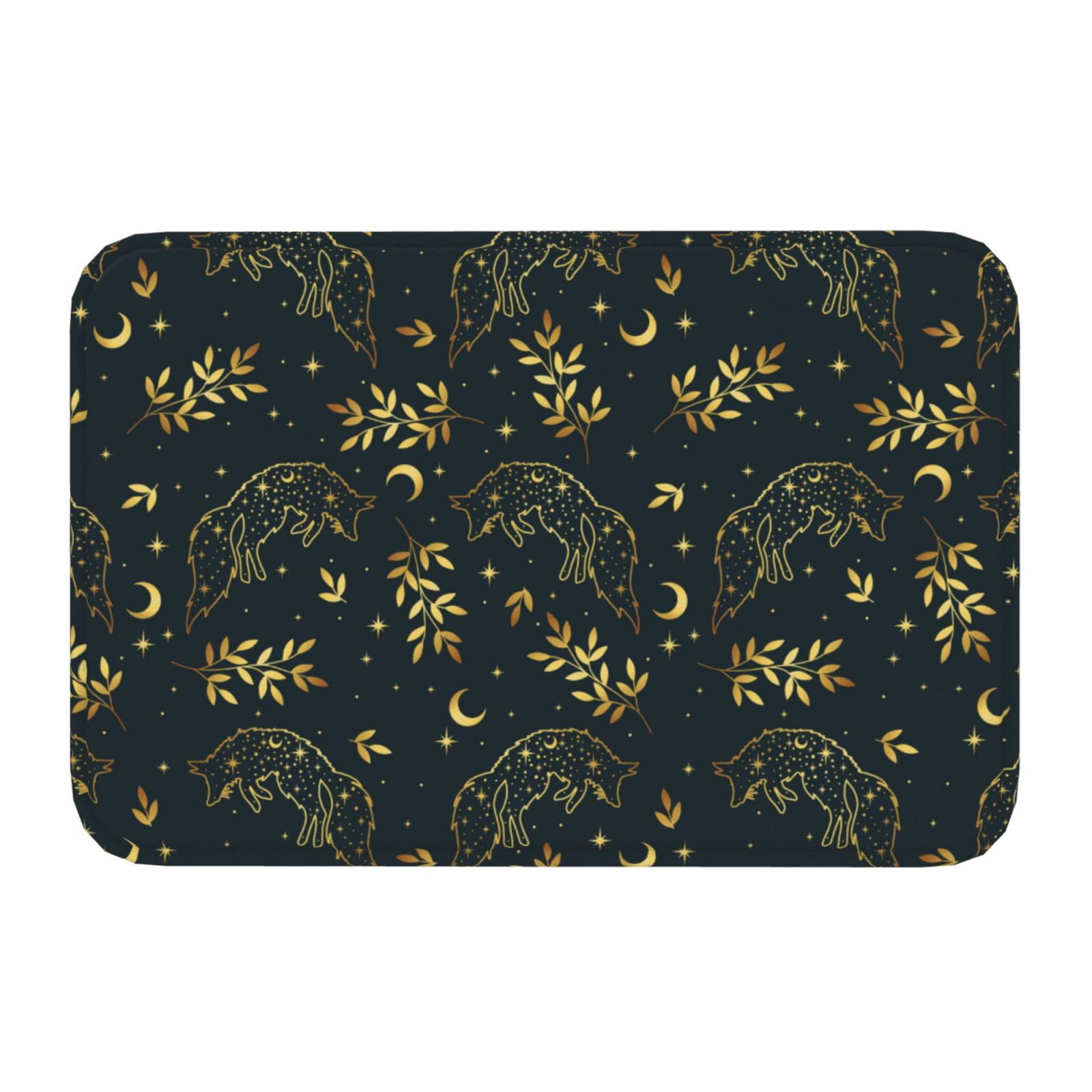 Kdxio Golden line fox,16" x 24", NonSlip Front Door Mats,Outdoor