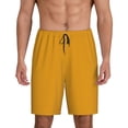 thumbnail image 1 of Kdxio Goldenrod Print Mens Sleep Shorts Bottoms Soft Comfy Pajama Wear Pants with Drawstring Pockets, 1 of 7