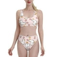 thumbnail image 1 of Kdxio Goose Queen for Womens High Waisted Bikini Top Sports Style Two Piece Bathing Suits, 1 of 7