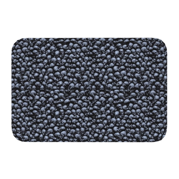 Kdxio Gothic Skull,16" x 24", Non-Slip Front Door Mats,Outdoor Welcome Mat Washable