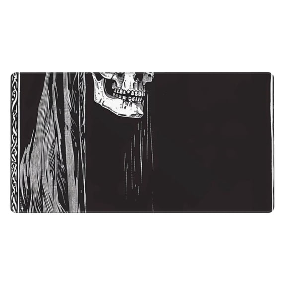 Kdxio Gothic Skull Drape Print Large Gaming Mouse Pad,Non-Slip Base,Water Resist Keyboard Pad for Gamer,Office & Home,29.5 x 15.8 in