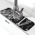thumbnail image 1 of Kdxio Gothic Skull Floral Art Pattern Non-Slip Diatom Mud Faucet Drain Pad,Self Absorbent Mat for Kitchen Sink for Variety Kitchen & Bathroom Countertops, 1 of 1