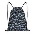 thumbnail image 1 of Kdxio Gothic Skull Print Drawstring Backpack Bag,Waterproof Draw String Back Sack, Gym Drawstring Bags Swim Bag For Unisex, 1 of 9