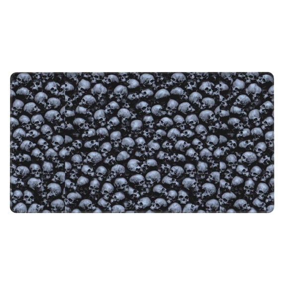 Kdxio Gothic Skull Print Large Gaming Mouse Pad,Non-Slip Base,Water Resist Keyboard Pad for Gamer,Office & Home,29.5 x 15.8 in