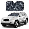 thumbnail image 1 of Kdxio Gothic Skull Print Windshield Sun Shade, Foldable Sun Blocker for Car,Truck,SUV Automotive Interior Sun Protection,Reflective Shade for Front Windshield(Medium), 1 of 7