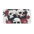 thumbnail image 1 of Kdxio Gothic Skulls And Roses License Plate Car Front License Plate Car Decoration Car Accessories Front Tag Plate Standard Size, 1 of 8