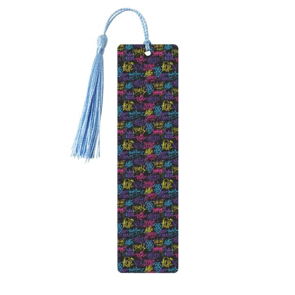 Kdxio Graffiti Art Print Metal Tassel Bookmarks,Perfect Gift for Art Lovers and Bookworms Metal Bookmarks for Women