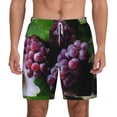 thumbnail image 1 of Kdxio Grape Print Men'S Swim Trunks With Compression Liner 7 Inch Inseam Quick Dry Swim Shorts, 1 of 7