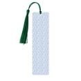thumbnail image 1 of Kdxio Gray White Floral Print Metal Tassel Bookmarks,Perfect Gift for Art Lovers and Bookworms Metal Bookmarks for Women, 1 of 8