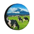 Kdxio Grazing Cows Mountain View for Tire Cover Wheel Protectors Tyre