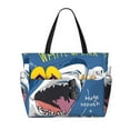 thumbnail image 1 of Kdxio Great White Shark for Beach Bag for Women Large Beach Tote Bag Waterproof Sandproof Swim Bag with Zipper Pockets Beach Vacation Travel, 1 of 7