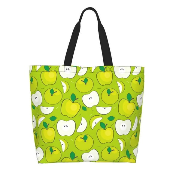 Kdxio Green Apple Casual Tote Bags Women Big Capacity Shoulder Bag for Women Travel Shoulder Bags Handbags