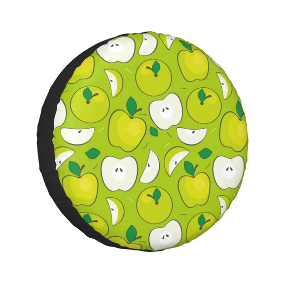 Kdxio Green Apple for Tire Cover Wheel Protectors Tyre Covers Weatherproof Wheel Covers Universal Fit for Trailer Rv SUV Truck Camper Travel Trailers 15 inch
