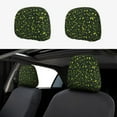 thumbnail image 1 of Kdxio Green Branch Olive Pattern Print 2 Piece Car Head Rest Covers Set Auto Front/Rear Seats Headrest Cover Universal Fit Most Cars,Sedan, SUV, 1 of 9