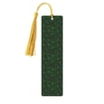thumbnail image 1 of Kdxio Green Bright Web with Spiders Print Metal Tassel Bookmarks,Perfect Gift for Art Lovers and Bookworms Metal Bookmarks for Women, 1 of 8