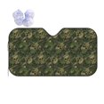 thumbnail image 1 of Kdxio Green Camouflage Skull Print Front Windshield Sun Shade,Folding Auto Sunshade for Car Truck SUV-Medium, 1 of 5
