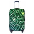 thumbnail image 1 of Kdxio Green Disco Lights Pattern Luggage Cover for Travel,Elastic and Durable,Fits 18-32 Inch,Anti-Scratch Suitcase Protector-No luggage included, 1 of 5
